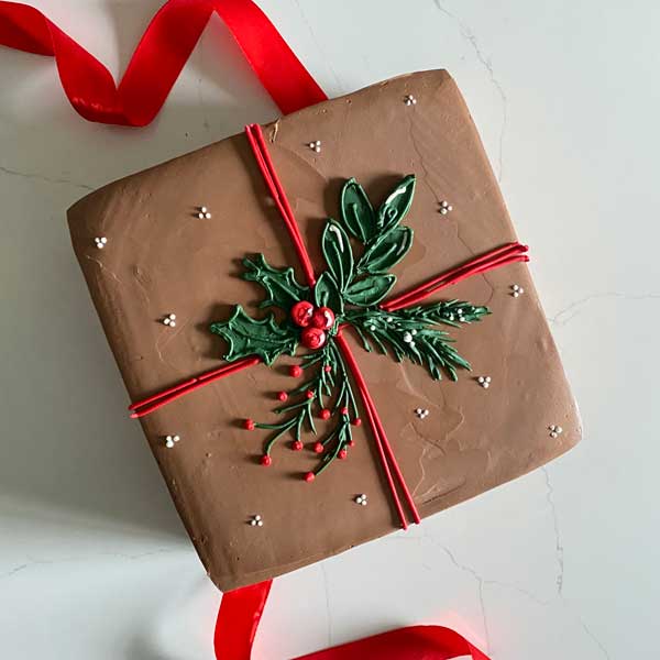 Happy Holidays Gift Cake